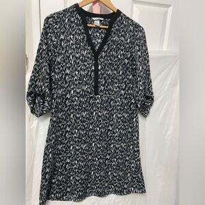 H&M Abstract Print Midi Dress | Size 4 GUC *